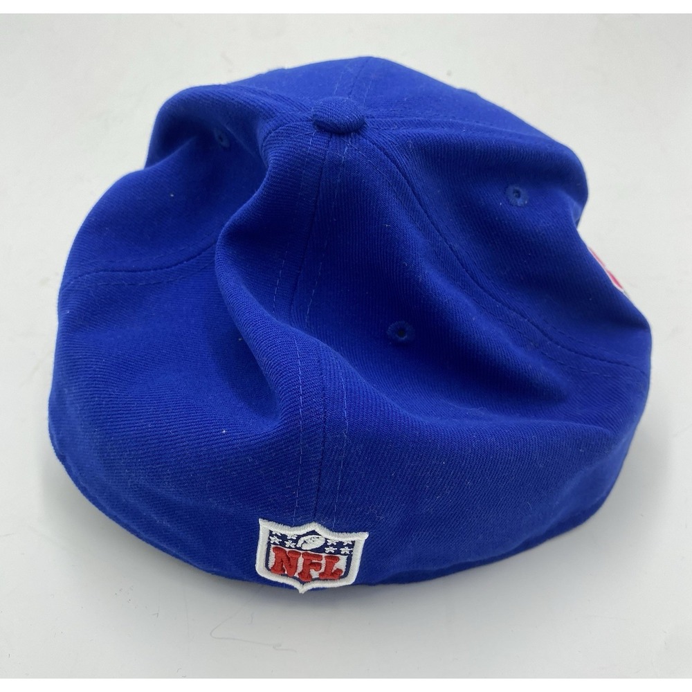 New Era New York‎ Giants NFL Fitted Cap Breast Cancer Patch Blue Size 7 7/8 - Picture 4 of 7